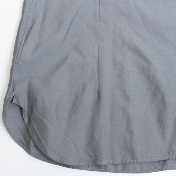 Ermenegildo Zegna Silk Cotton Hidden Placket Grey Shirt 41 / 16 - Picture 11 of 12